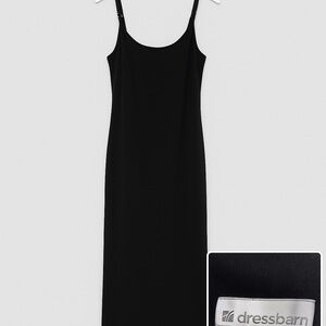 Dressbarn Classic Black Midi Dress